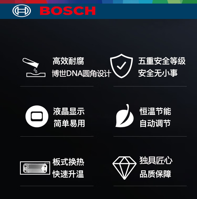 博世G7镜面版28kw壁挂炉性能及特点