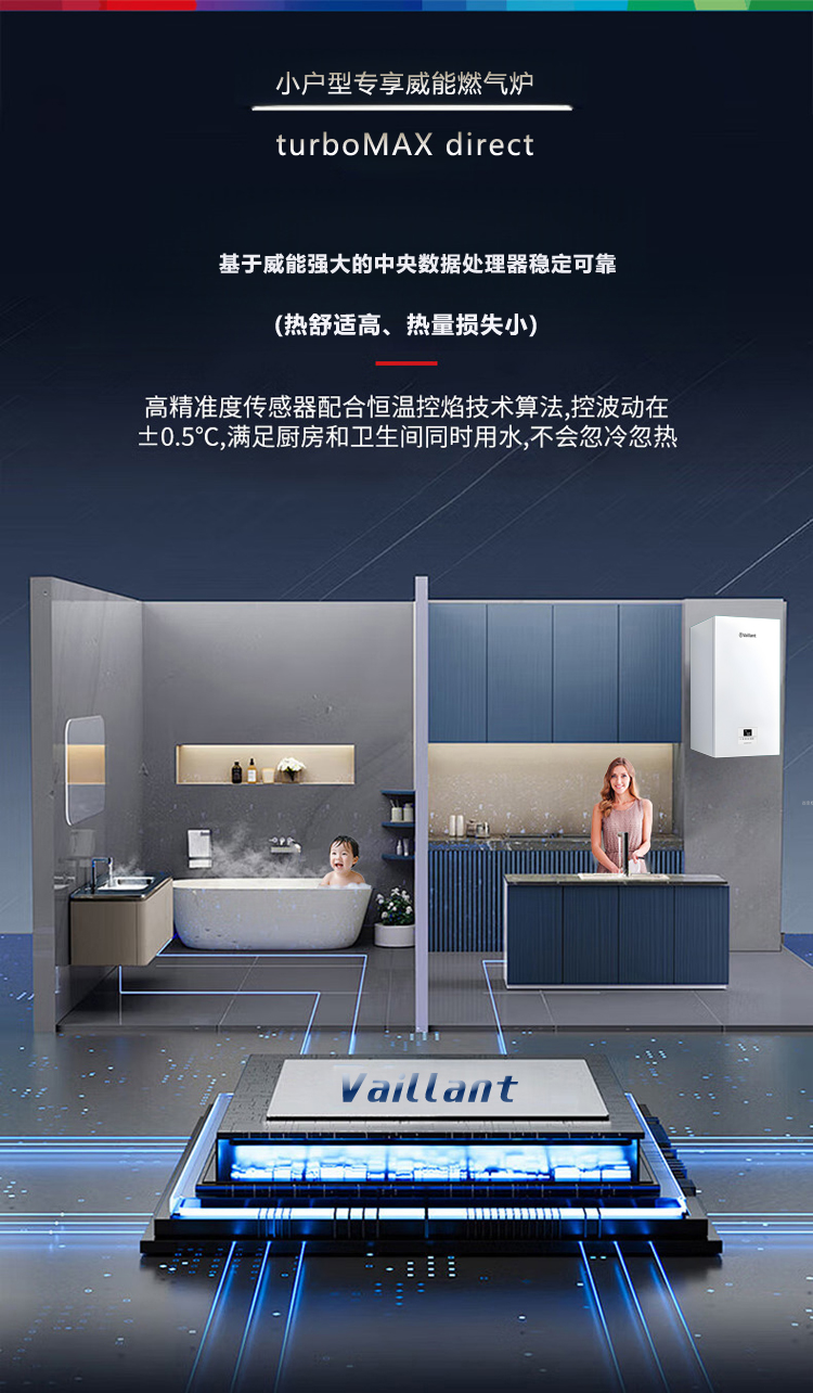 威能Turbomax Direct国内组装24kw采暖热水壁挂炉安装尺寸